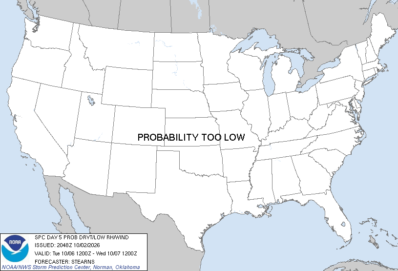 Day 5 fire probability