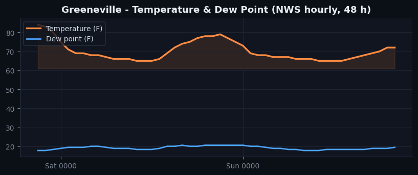 Greeneville temp
