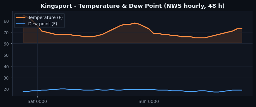 Kingsport temp