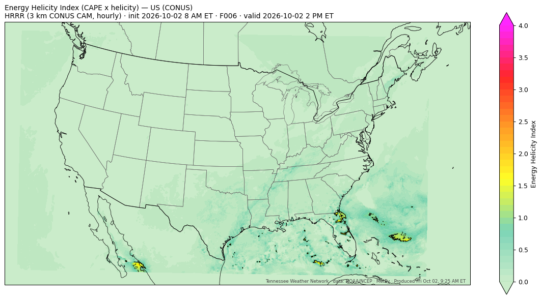 Current Energy Helicity Index composite map