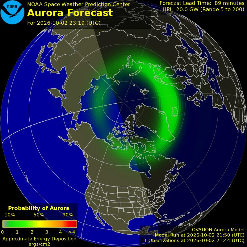 OVATION aurora nowcast